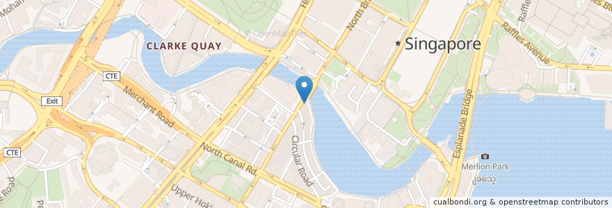 Mapa de ubicacion de Skinny's Lounge en Singapura, Central.