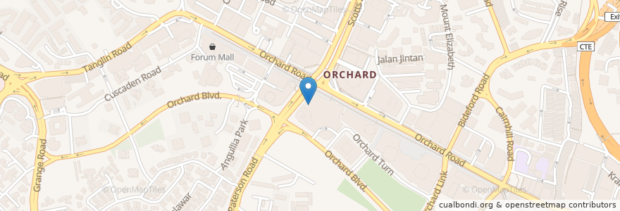 Mapa de ubicacion de Orchard Road Post Office en Singapura, Central.