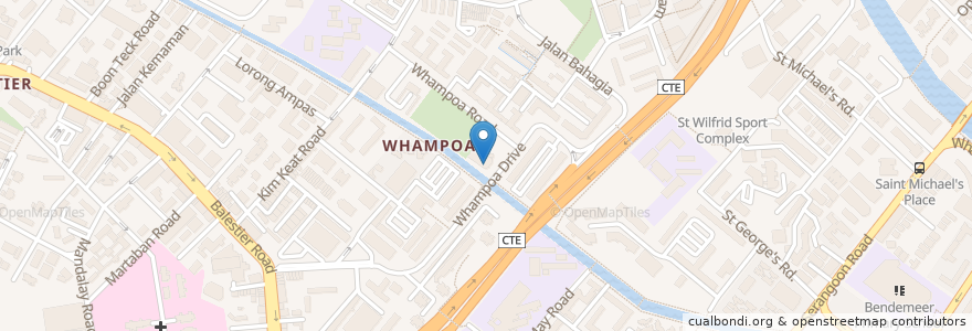 Mapa de ubicacion de Whampoa Post Office en Singapura, Central.