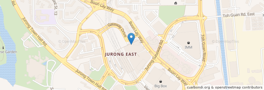 Mapa de ubicacion de Jurong East Post Office en Singapura, Southwest.