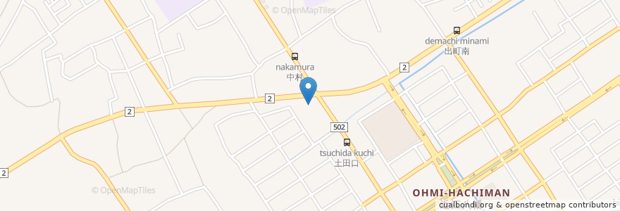 Mapa de ubicacion de スギ薬局 en Giappone, Prefettura Di Shiga, 近江八幡市.