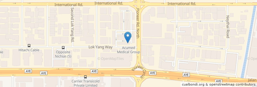 Mapa de ubicacion de Acumed Medical Group en Singapore, Southwest.
