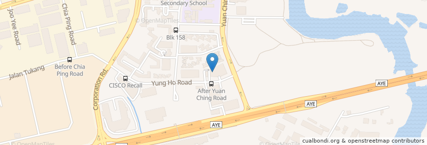 Mapa de ubicacion de Healthserve Community Clinic en Singapore, Southwest.