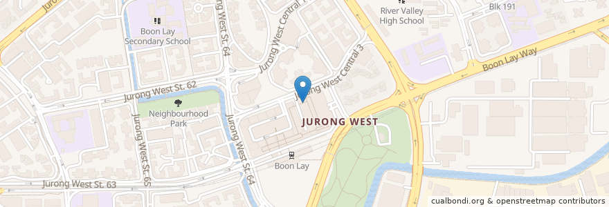 Mapa de ubicacion de GJ Medical Clinic en سنغافورة, Southwest.