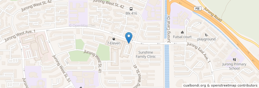 Mapa de ubicacion de Eden Family Clinic en Singapore, Southwest.