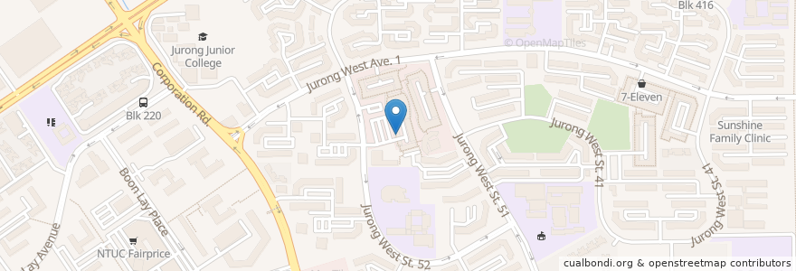 Mapa de ubicacion de JW Corporation Clinic en Сингапур, Southwest.