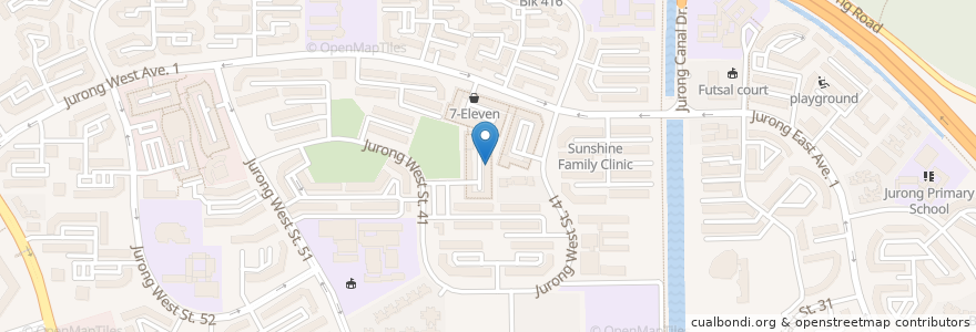 Mapa de ubicacion de Oriental Family Clinic en Singapura, Southwest.