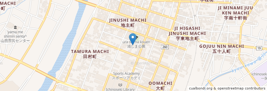 Mapa de ubicacion de 愛心幼稚園 en اليابان, 岩手県, 一関市.