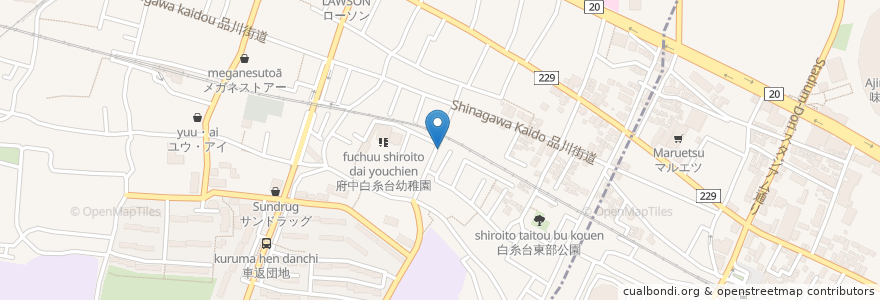 Mapa de ubicacion de Time Parking en ژاپن, 東京都, 府中市.