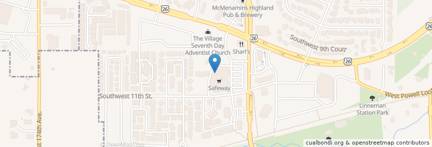 Mapa de ubicacion de Safeway en 미국, 오리건, Multnomah County, Gresham.
