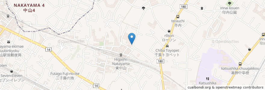 Mapa de ubicacion de とものもと en Japonya, 千葉県, 船橋市.