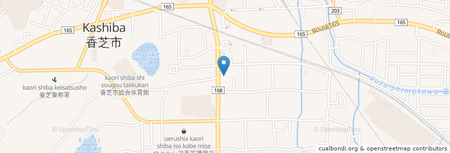 Mapa de ubicacion de 下田診療所 en 일본, 나라현, 香芝市.