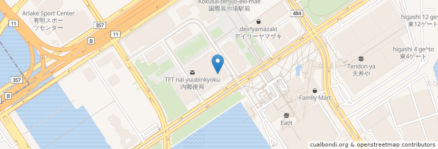 Mapa de ubicacion de すき家 en Japan, 東京都, 江東区.