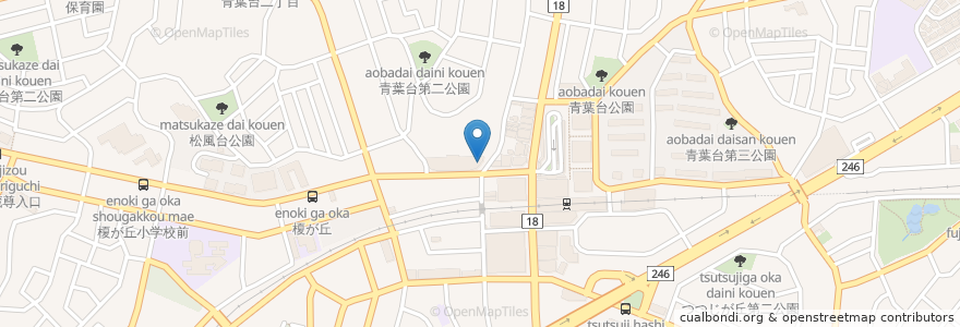 Mapa de ubicacion de SMBC日興証券 en Japan, Kanagawa Prefecture, Yokohama, Aoba Ward.