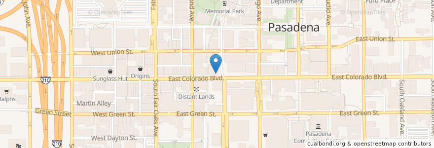 Mapa de ubicacion de IX Tapa en United States, California, Los Angeles County, Pasadena.