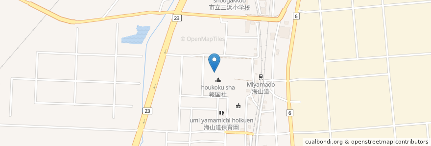 Mapa de ubicacion de 海山道天神菅原社 en Japonya, 三重県, 四日市市.
