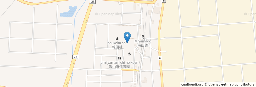 Mapa de ubicacion de 洲崎濱宮神明神社 en Япония, Миэ, 四日市市.
