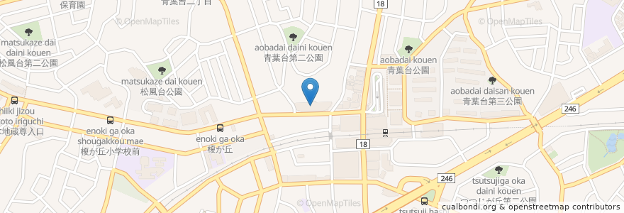 Mapa de ubicacion de すみれ en Jepun, 神奈川県, 横浜市, 青葉区.