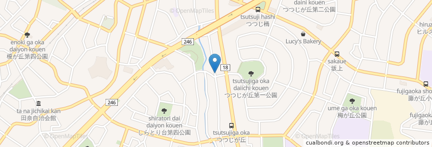 Mapa de ubicacion de 薬局フィルファーマシー en Japão, 神奈川県, 横浜市, 青葉区.