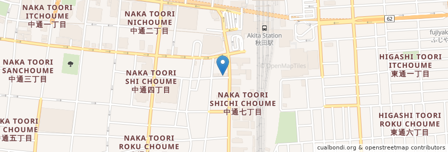 Mapa de ubicacion de お食事処　さかえ en 日本, 秋田県, 秋田市.
