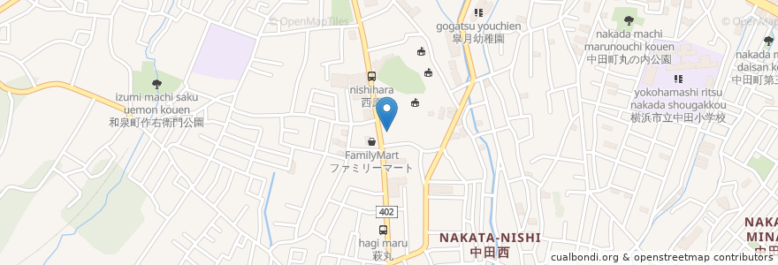 Mapa de ubicacion de はま寿司　横浜立場店 en اليابان, كاناغاوا, 横浜市, 泉区.
