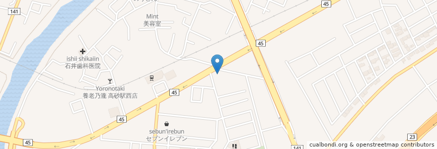 Mapa de ubicacion de Sugawara Dental Clinic en Japan, Miyagi Prefecture, Sendai, Miyagino Ward.