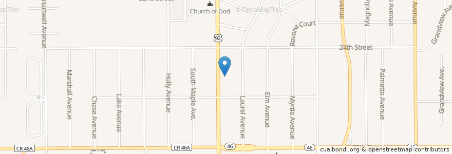 Mapa de ubicacion de AAA School Of Dental Assisting en United States, Florida, Seminole County, Sanford.