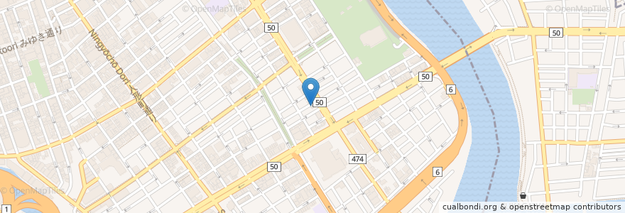 Mapa de ubicacion de 日本橋教会 en Japón, Tokio, Chuo.