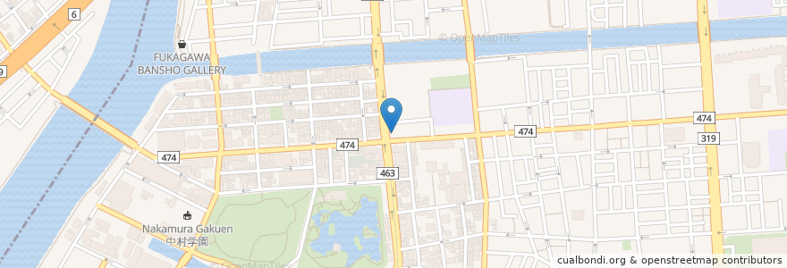 Mapa de ubicacion de 山小屋 en Япония, Токио, Кото.