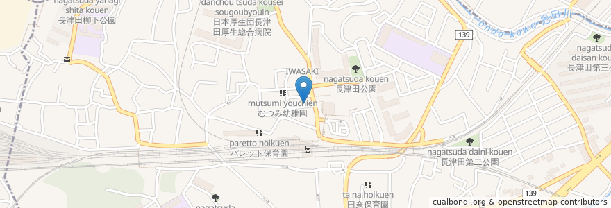 Mapa de ubicacion de ソライア en Japan, Kanagawa Prefecture, Yokohama, Midori Ward.