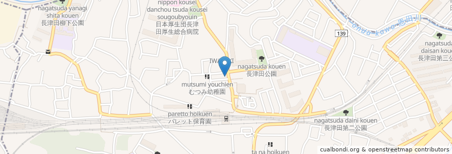 Mapa de ubicacion de セン動物病院 en Japón, Prefectura De Kanagawa, Yokohama, 緑区.