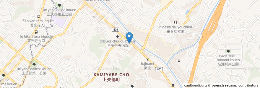 Mapa de ubicacion de 平成庵 en Giappone, Prefettura Di Kanagawa, 横浜市, 戸塚区.