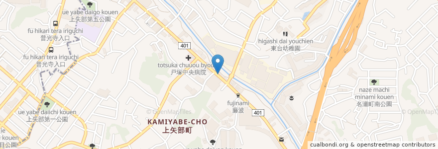 Mapa de ubicacion de スナック 綾華 en Japon, Préfecture De Kanagawa, 横浜市, 戸塚区.
