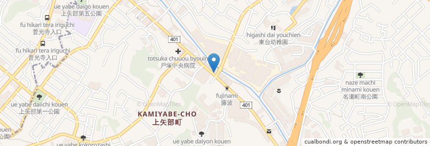 Mapa de ubicacion de まつもと en 日本, 神奈川縣, 横滨市, 戸塚区.