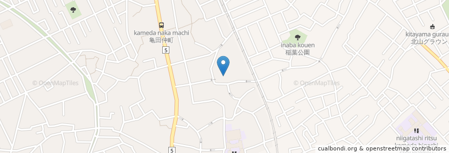 Mapa de ubicacion de 諏訪社 en Japan, Präfektur Niigata, 新潟市, 江南区.