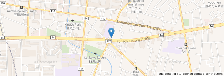 Mapa de ubicacion de 刈谷珈琲店 en 日本, 东京都/東京都, 三鷹市.