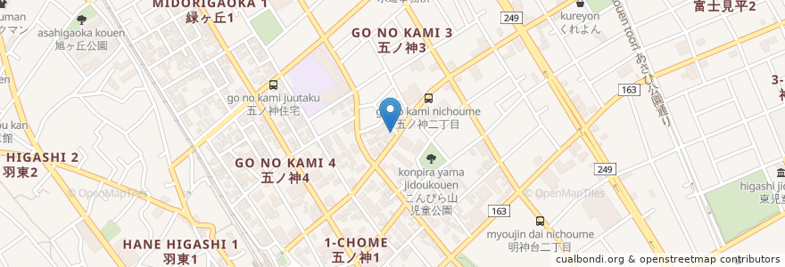 Mapa de ubicacion de もっさん en Jepun, 東京都, 羽村市.