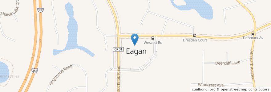 Mapa de ubicacion de Eagan Police en Verenigde Staten, Minnesota, Dakota County, Eagan.