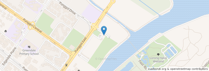 Mapa de ubicacion de Domino's Pizza en 싱가포르, Northeast.