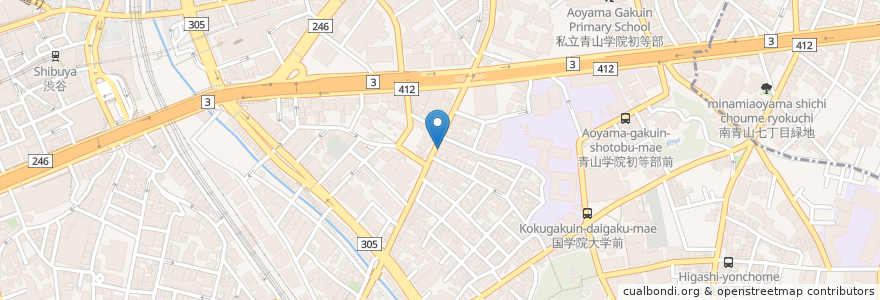 Mapa de ubicacion de 青山壹番館 en Japón, Tokio, Shibuya.