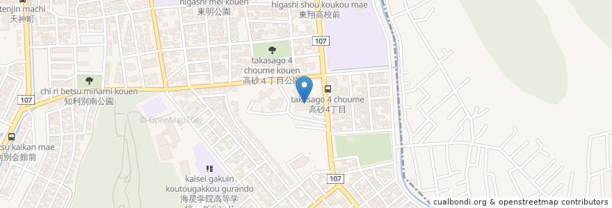 Mapa de ubicacion de ほくと保育園 en اليابان, محافظة هوكايدو, 胆振総合振興局, 室蘭市.