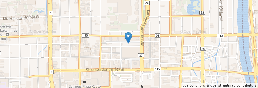 Mapa de ubicacion de 京都駅前運転免許更新センター en ژاپن, 京都府, 京都市, 下京区.