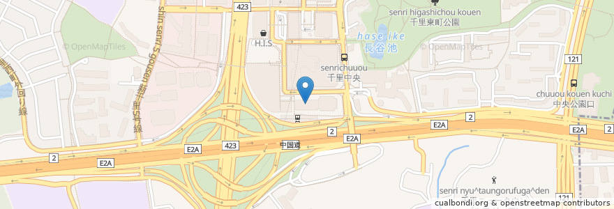Mapa de ubicacion de みずほ銀行 en Japão, 大阪府, 豊中市.