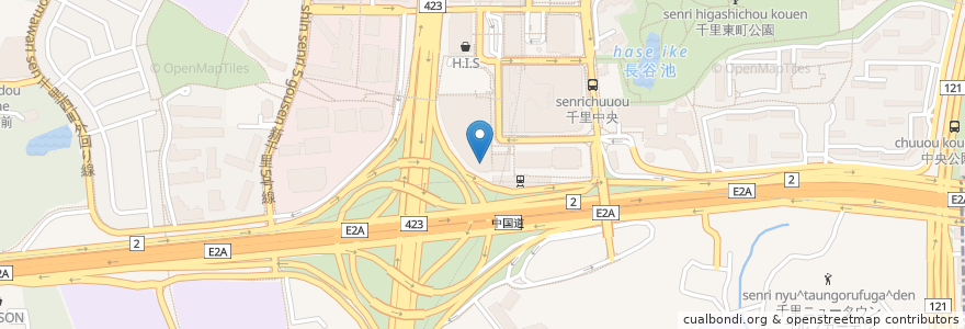 Mapa de ubicacion de 三井住友信託銀行 en Japonya, 大阪府, 豊中市.