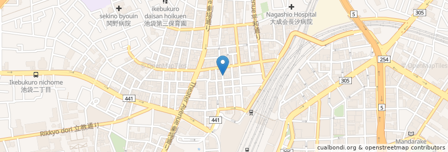 Mapa de ubicacion de 桂花ラーメン en Japan, 東京都, 豊島区.