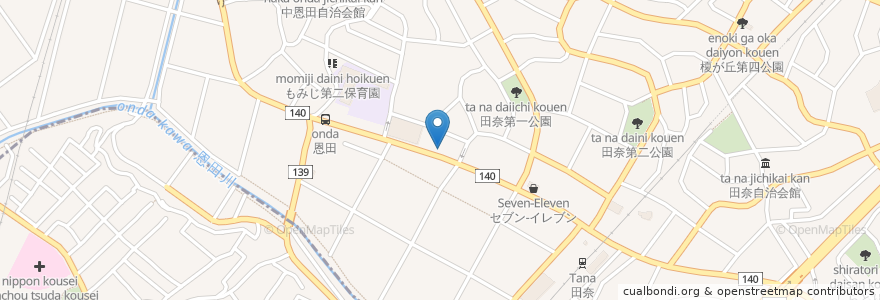 Mapa de ubicacion de モリワキ歯科 en Japan, 神奈川県, Yokohama, 青葉区.