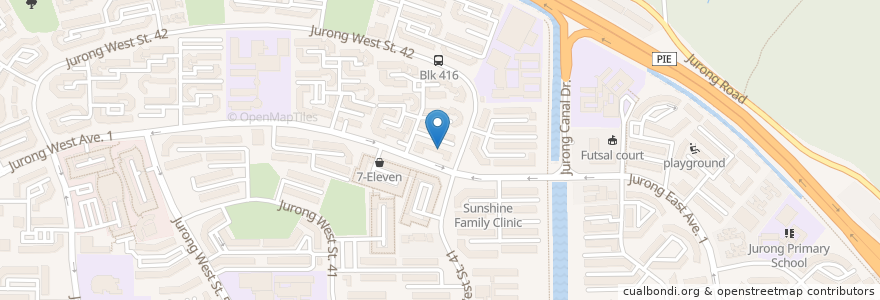 Mapa de ubicacion de Domino's en Singapur, Southwest.
