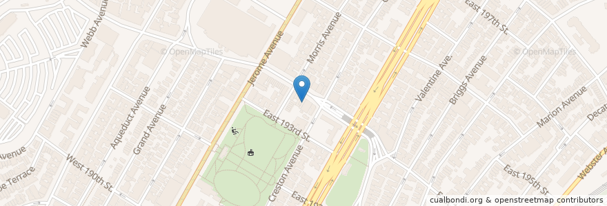 Mapa de ubicacion de Okyeniba Medical, PC: Samuel K. Mensah MD en États-Unis D'Amérique, New York, New York, Bronx County, The Bronx.