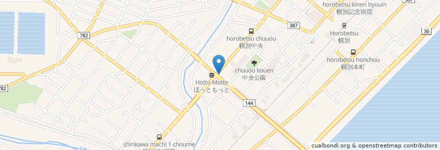 Mapa de ubicacion de ENEOS en 일본, 홋카이도, 胆振総合振興局, 登別市.