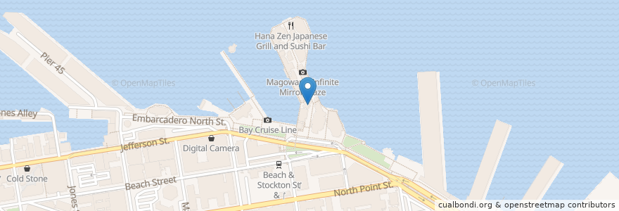Mapa de ubicacion de The Hook en ایالات متحده آمریکا, کالیفرنیا, سان فرانسیسکو, سان فرانسیسکو.